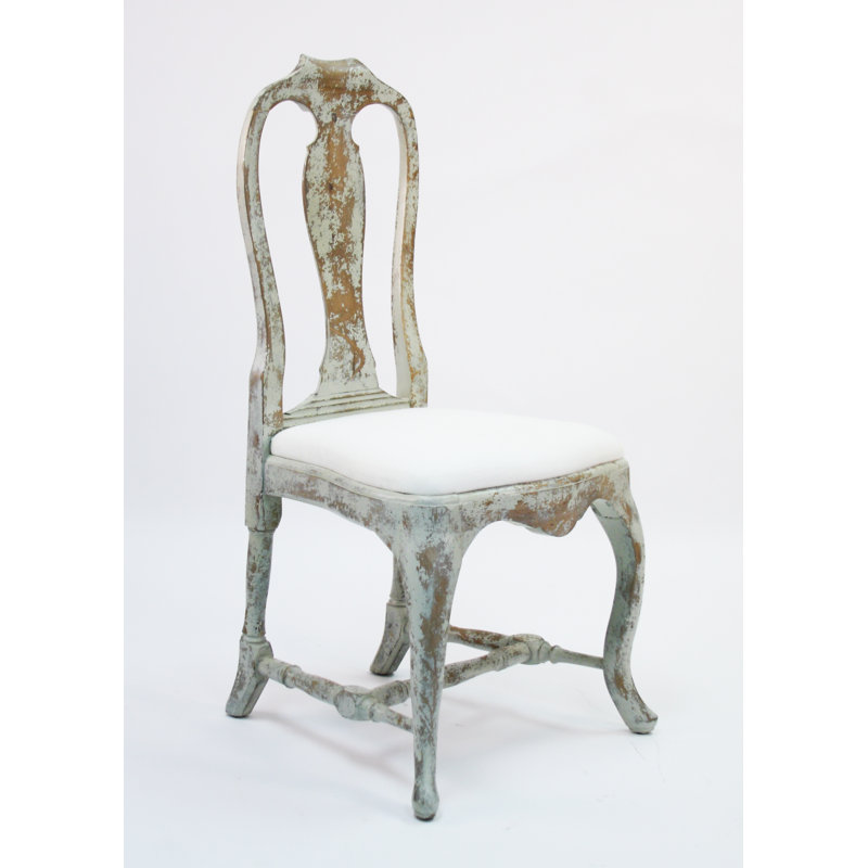 Provence Gray Linen Tufted Upholstered Side Chair