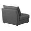 Fauteuil rembourré à peine noir
