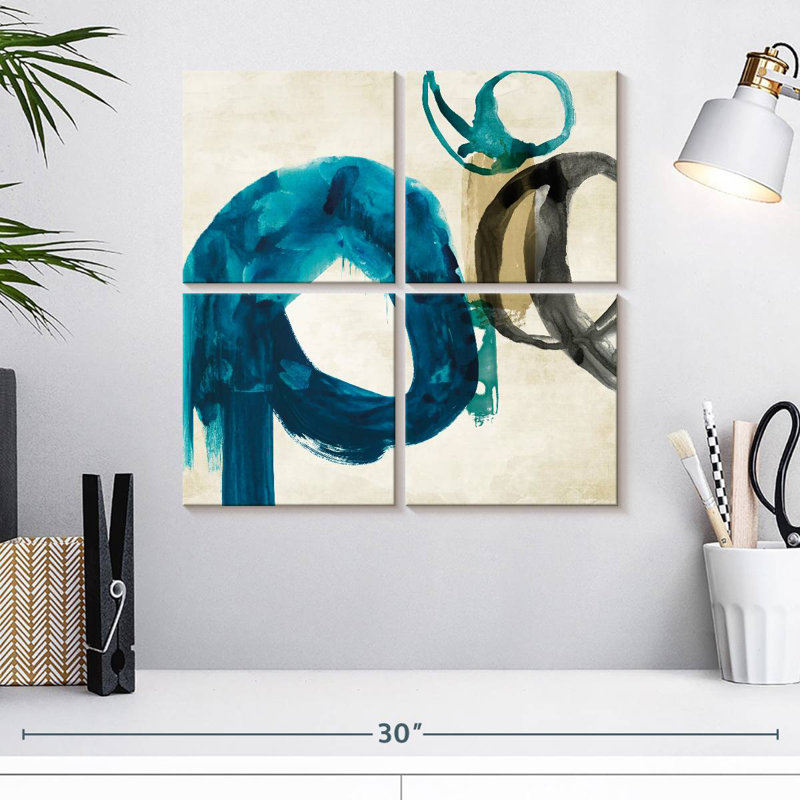 Avery Blue Ring I, 18'' H x 18'' W