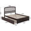 Lit plateforme en bois massif avec pied de lit et gigogne Marlton-96140396-133082216