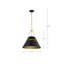 Luminaire suspendu conique à 3 lumières Marchie-88590708