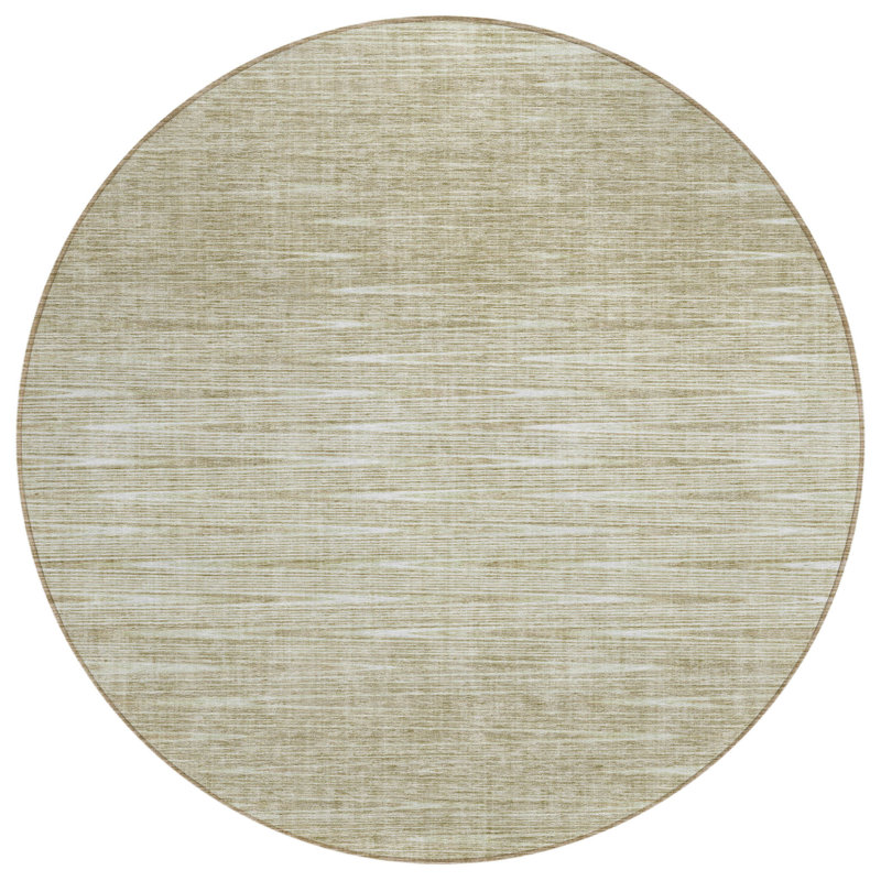 Tapis beige rond 8 po