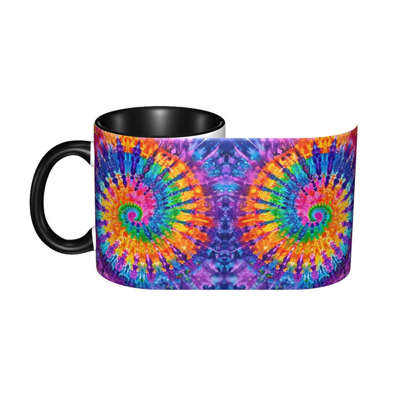 Tie Dye Coffee Mug 11oz Ceramic Tea Cup