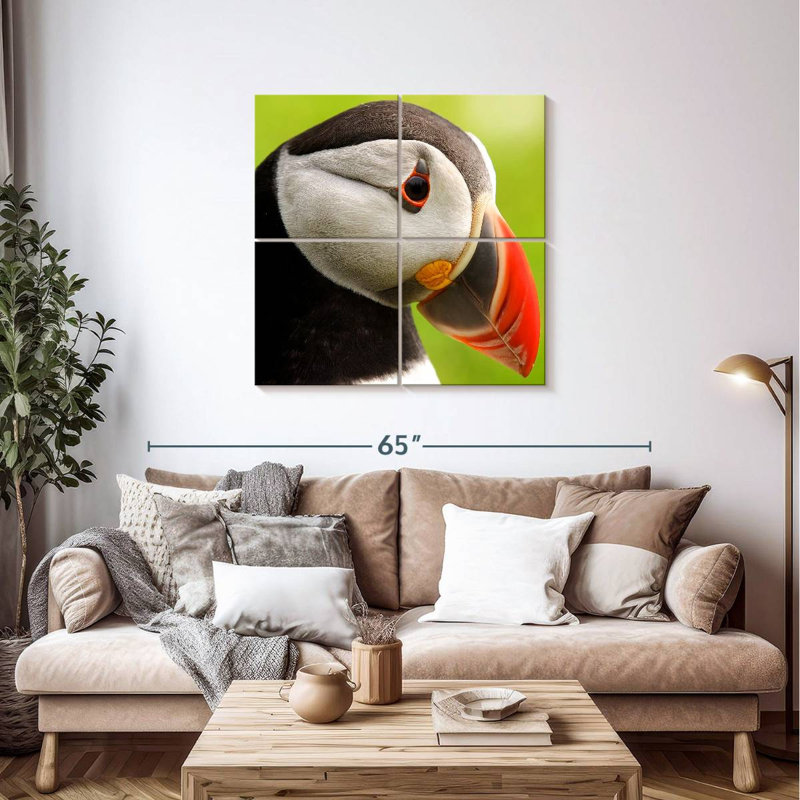 Brampt Wild Puffin, 38" H x 38" W
