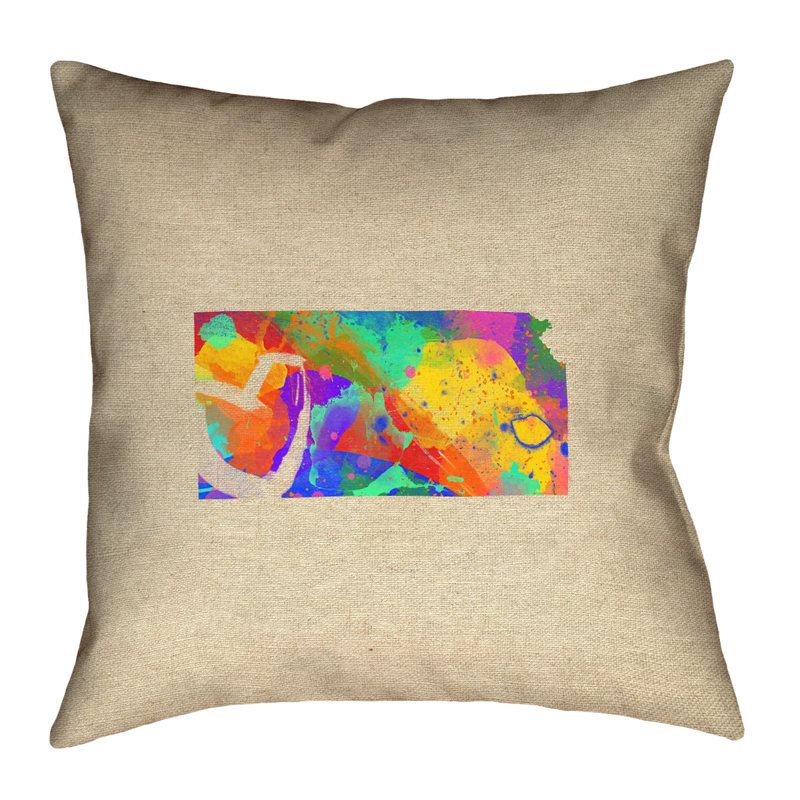 Coussin Katelyn Smith, 18 po x 18 po, Imprimé en coton double face, Coussin décoratif