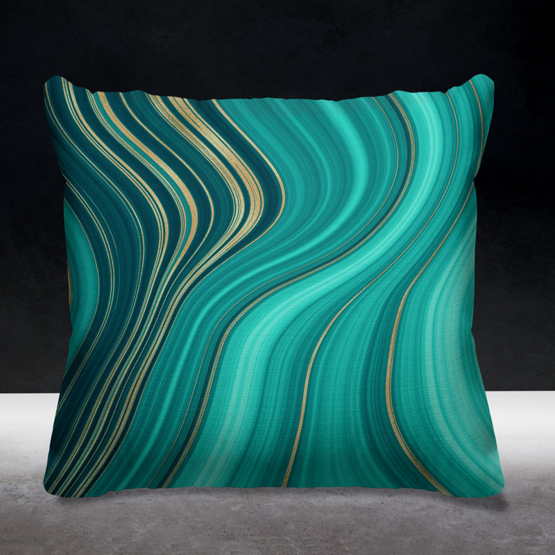 Housse et insert de coussin extérieur d'extérieur, Émeraude, L 19 po x H 19 po