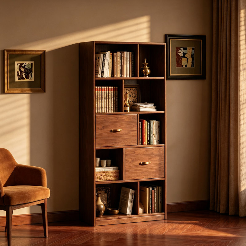 Petite bibliothèque de style européen, H 70,87 po x l 31,50 po x P 11,81 po