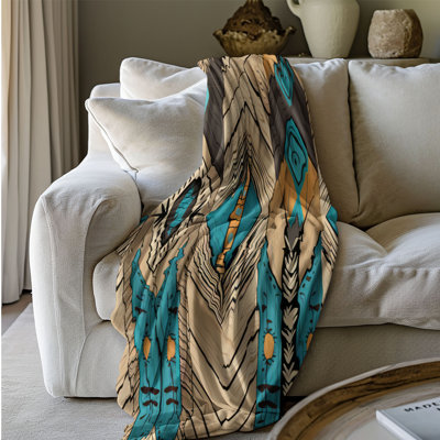 Rustic Illustration - Couverture sherpa de qualité supérieure 1 pièce