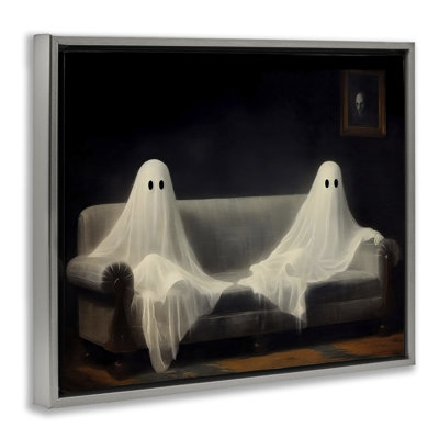 Cadre flottant Spooky Couch Ghost Duo, design par LSR Design Studio