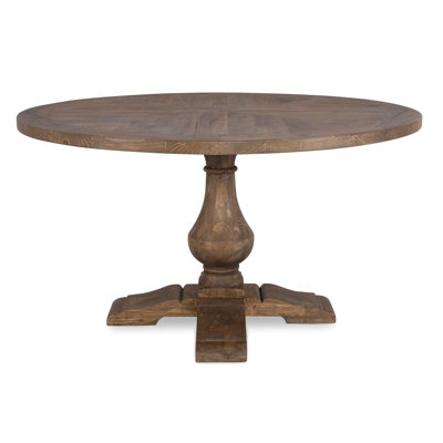 McKew Round Solid Wood Dining Table