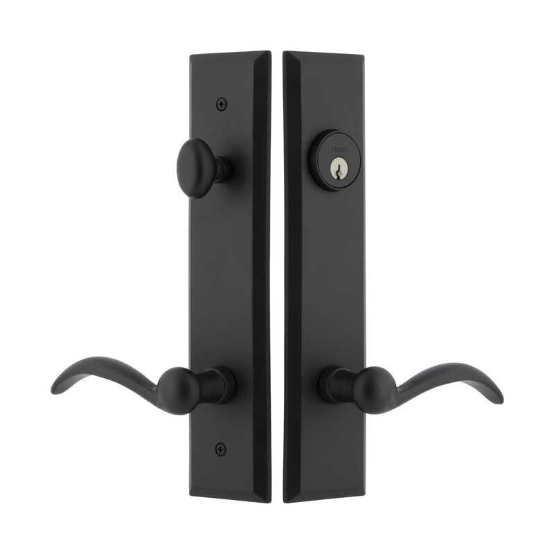 Ensemble de grandes plaques d'entrée en fer avec levier à dents Ageless, 2 3/8", Oui