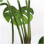 30 po Monstera Deliciosa plante artificielle avec pot blanc, 2 pièces