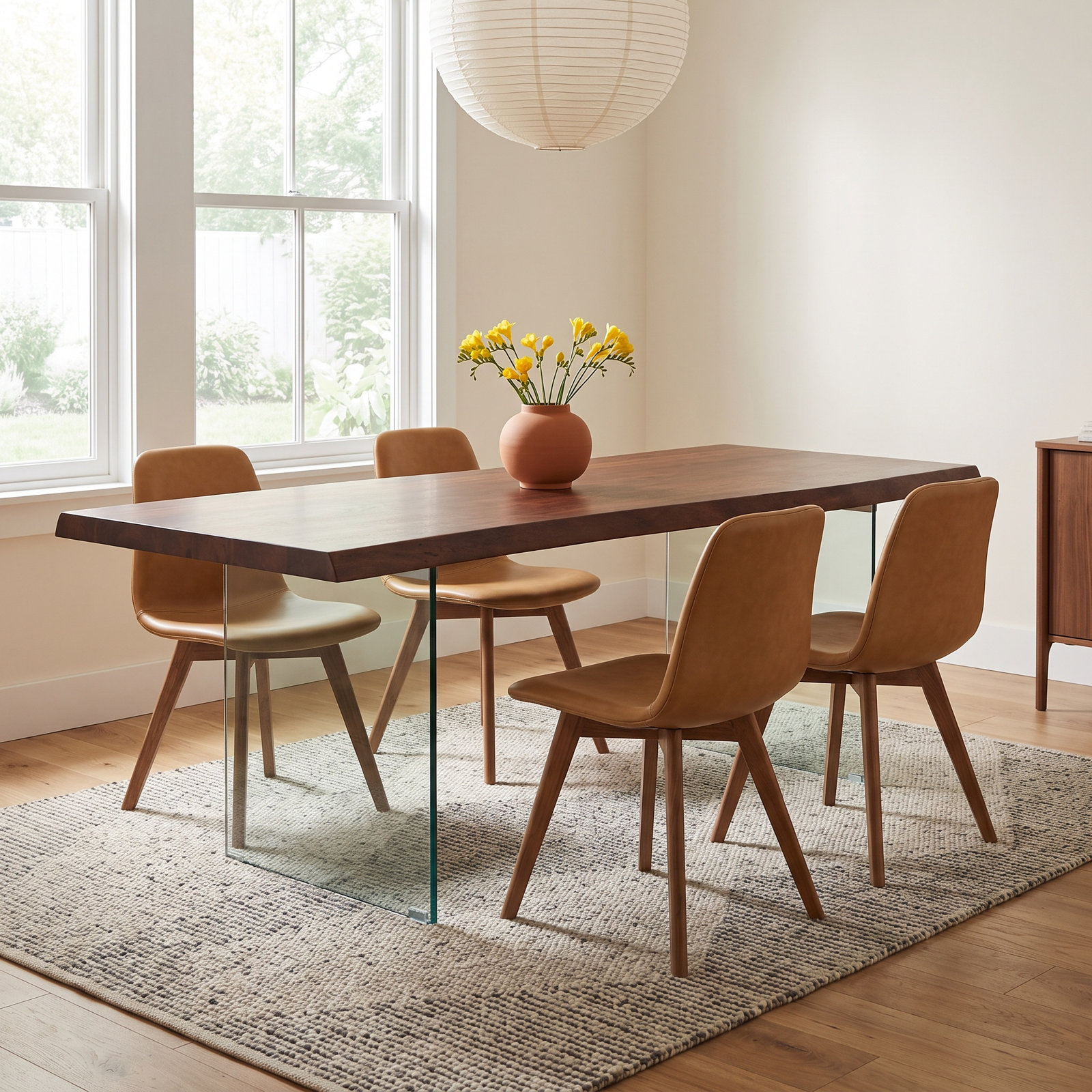 Colin Dining Table, Americano, 29.75"H x 116"L x 40"W