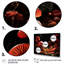 «Red Enchanted Mushroom Botanicals Garden», art mural botanique-2018467088-2018467099