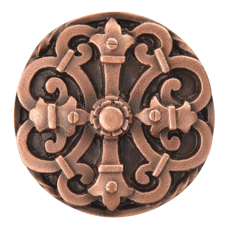 Olde World Mushroom Knob, Antique Copper