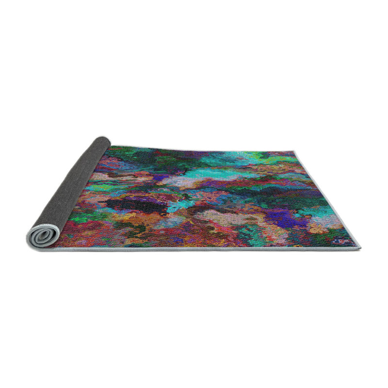 Abstract Indoor Rug, Round 4'