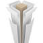 Craftsman Classic Chervon Modern Square non effilé avec colonne Prairie Capital-70777279