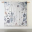 Édredon bleu grand 8 pièces en coton imprimé avec une touche chic décontractée, grand motif floral, comprend 1 édredon, 2 taies décoratives européennes, 3 coussins décoratifs assortis, jupe de lit, fer à repasser infroissable