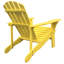 Chaise Adirondack jaune