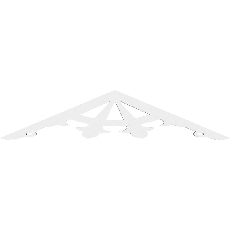 Pignon en PVC de qualité architecturale Riley, H 7,5 po x l 36 po x P 1 po, 5 / 12