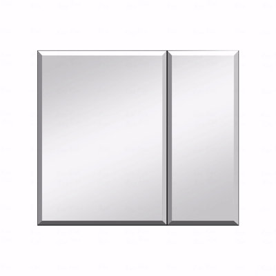 30X26 Inch Medicine Cabinet With Mirror Surface Mount Or Recess Aluminum Large Storage Space Bathroom