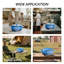 6 pte Faitout rond en fonte en bleu avec couvercle-114795881-114795877