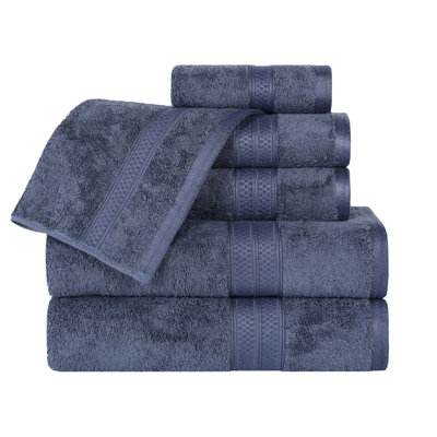 Nolhan 6-Piece Bamboo Cotton Towel Set