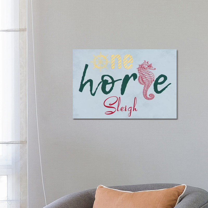 One Horse by Sheldon Lewis - Wrapped Canvas Print, 66.04 cm H x 45.72 cm W x 1.91 cm D