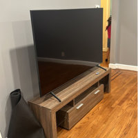 Antwann Modern LED TV Stand for 70 TVs, Wood Entertainment Center with 2  Cabinets, Quick Assembly