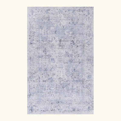 Area Rug, Washable Rug, Low-Pile, Non-Slip, Non-Shedding, Foldable, Kid & Pet Friendly - Area Rugs For Living Room, Bedroom, Kitchen