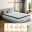 Matelas hybride en mousse viscoélastique gélifiée 14 po avec ressorts ensachés certifiés Certipur-US, soulageant la pression et isolant le mouvement-1550833314