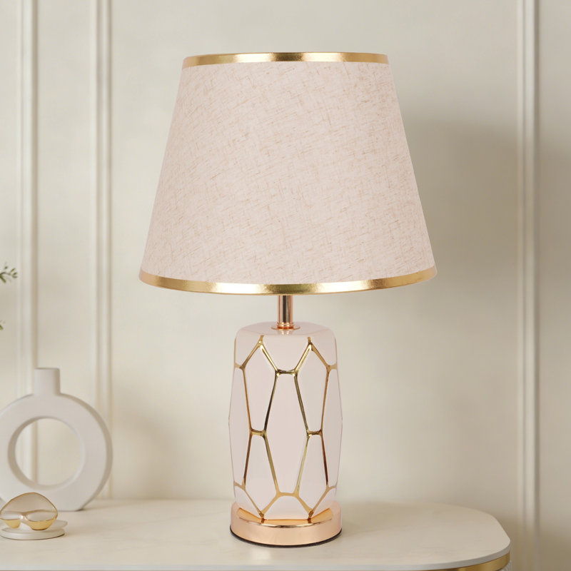 18.5" Modern Ceramic Table Lamp (Bulb Include)