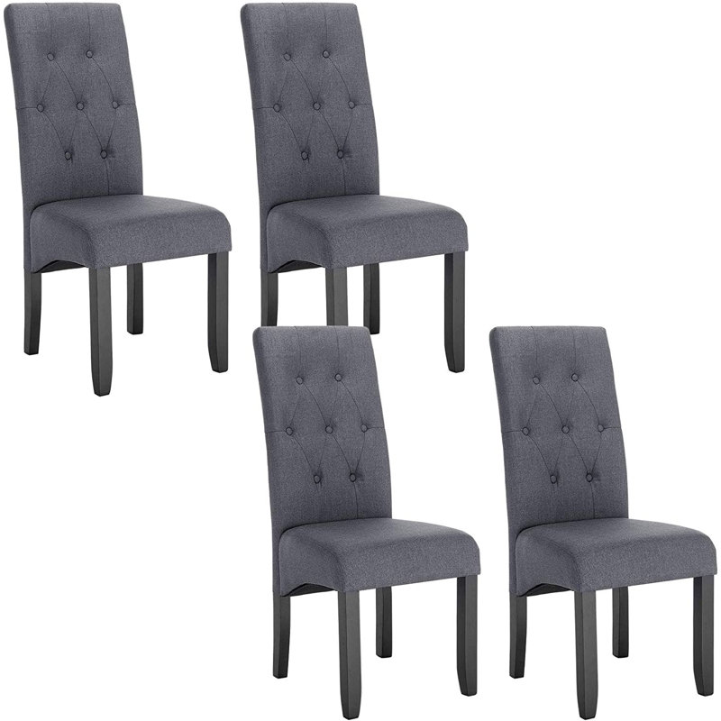 Brophy Upholstered Dining Chair, Dark Grey
