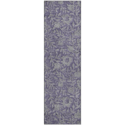 Premium Machine Washable Prisco Eggplant Rug