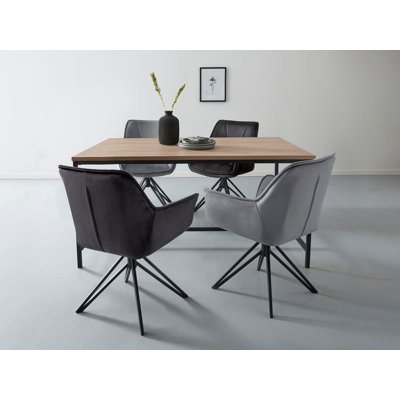Nawatha Metal Base Dining Table