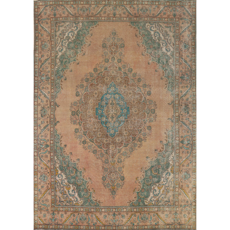Wool Medallion Traditional  Area Rug 10x13