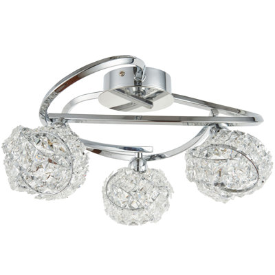 Glass Semi Flush Mount
