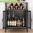 Jamesandrew 23.6'' Coffee Bar Cabinet with Wine Racks-1210365682
