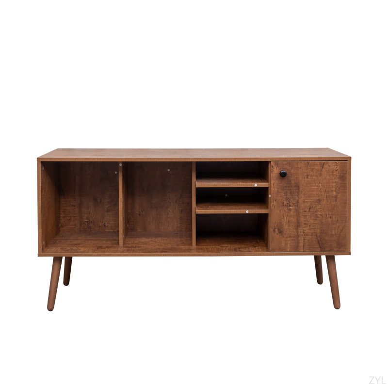 Meuble télé à utiliser dans les meubles de salon avec 1 armoire de rangement et 3 tablettes