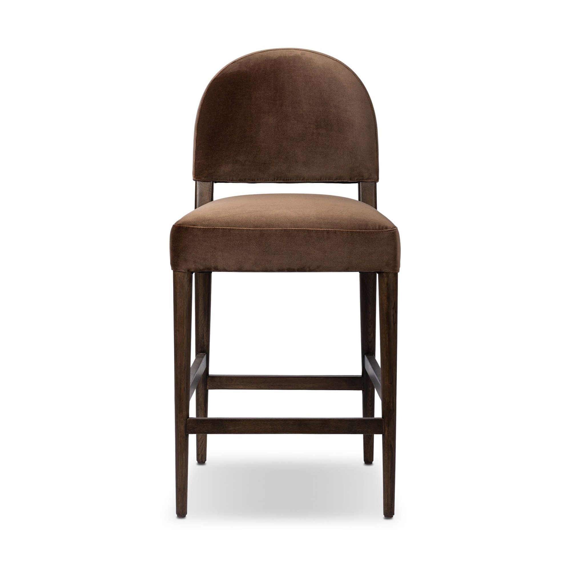 Berkely Stool-Somerton Ash-Counter, Burnt Oak, Sapphire Coco, Counter Stool (27.13" Seat Height)