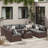 9 Piece Rattan Sectional Seating Group with Cushions-1198207331