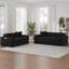 Canapé 2 places désossé, sans assemblage, de conception moderne pour les salons, les appartements et les bureaux compacts-782297556