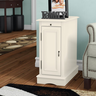 Bankhead 24'' Tall Storage End Table with Built-In Charging Station