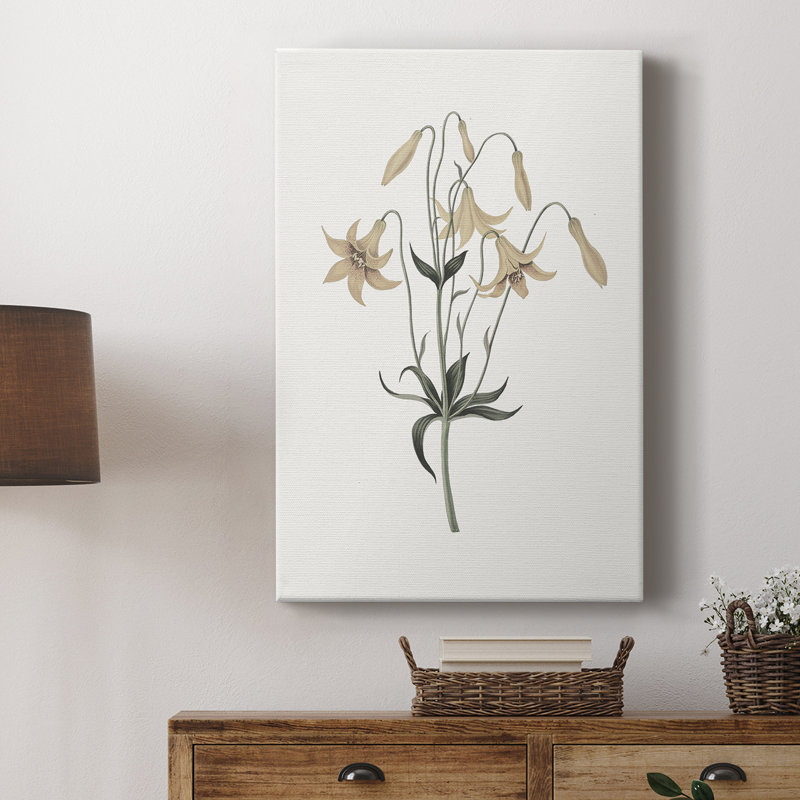 Imprimé floral rétro CL XXVII - galerie Cavas, H 36 po x l 24 po