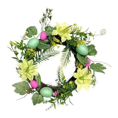 Easter Wreath Decorations Flower Garlands Hanging Decorations Easter Eggs Easter Eggs Holiday Decorations