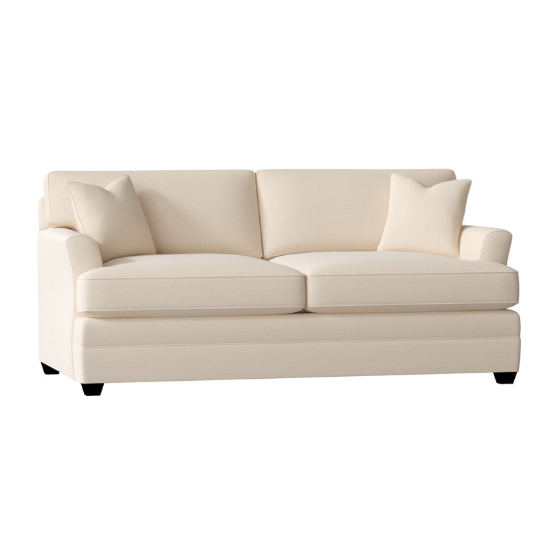 Harriss Upholstered 76'' Sofa, Bayou Natural Canvas