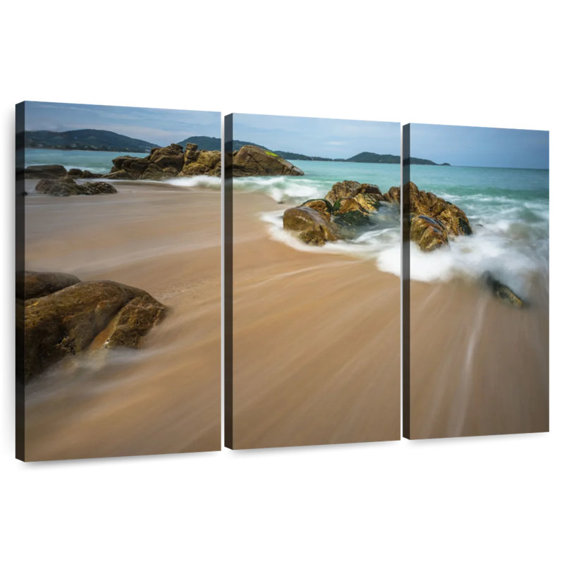 Vagues de plage portoricain Gillard, H 32 po x l 50 po