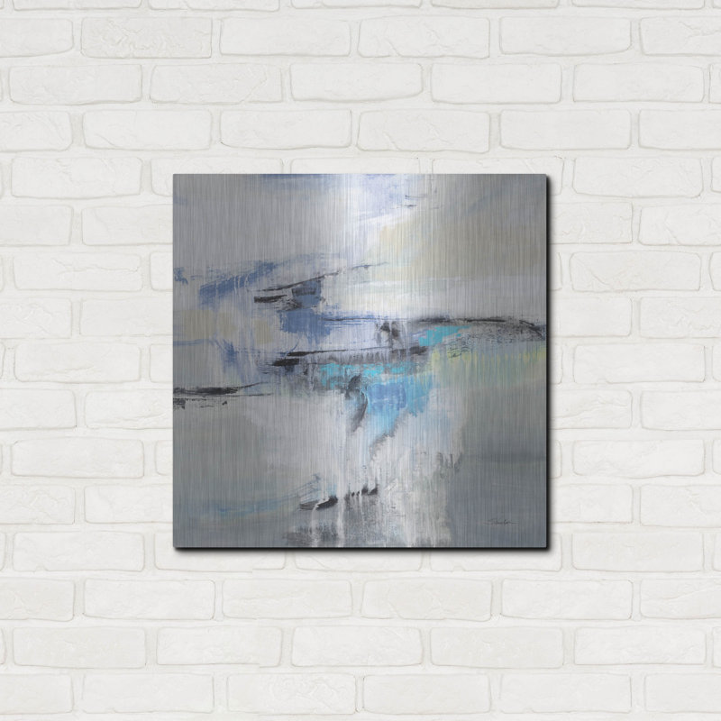 Art mural en métal luxueux «Daylight» par Silvia Vassileva, 24 po x 24 po, H 24 po x l 24 po