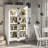 Country Living Vintage Market Cremone Bolt Display Cabinet with LED Light.-114297151