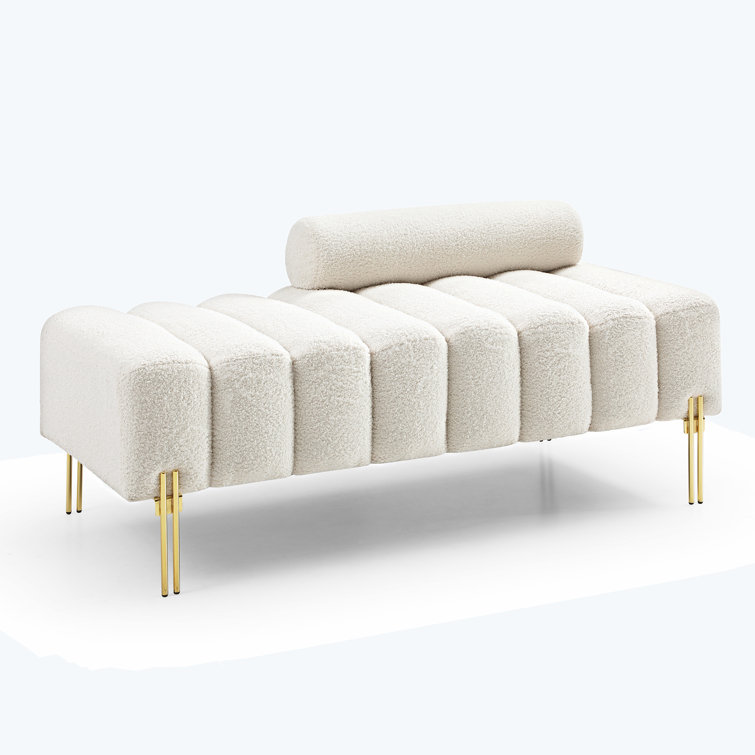 Everly Quinn Effington Faux Fur Upholstered Bench - Wayfair Canada